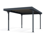 Image of Palram - Canopia | Palma 5000 Carport Gray/Bronze Carport Palram - Canopia 