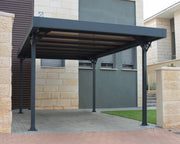Image of Palram - Canopia | Palma 5000 Carport Gray/Bronze Carport Palram - Canopia 