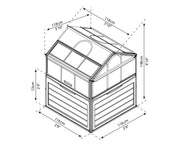 Image of Palram - Canopia | Plant Inn™ 4' x 4' Raised Garden Bed Garden Palram - Canopia 