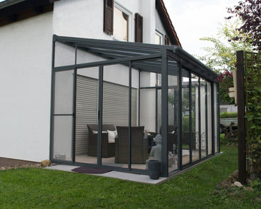 Palram - Canopia | SanRemo 10' x 14' Patio Enclosure - Grey patio enclosure Palram - Canopia 