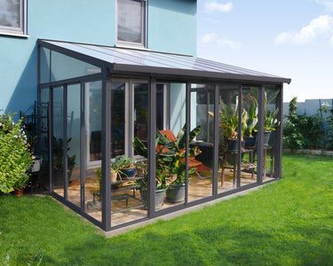 Palram - Canopia | SanRemo 10' x 14' Patio Enclosure - Grey patio enclosure Palram - Canopia 