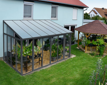 Palram - Canopia | SanRemo 10' x 14' Patio Enclosure - Grey patio enclosure Palram - Canopia 