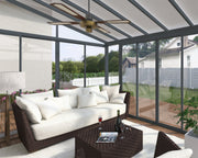 Image of Palram - Canopia | SanRemo 10' x 18' Patio Enclosure - Grey Solarium Palram - Canopia 