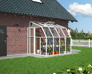 Image of Palram - Canopia | Sun Room Patio Enclosure 6' - White patio enclosure Palram - Canopia 