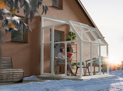 Image of Palram - Canopia | Sun Room Patio Enclosure 6' - White patio enclosure Palram - Canopia 