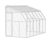 Image of Palram - Canopia | Sun Room Patio Enclosure 6' - White patio enclosure Palram - Canopia 6x12 