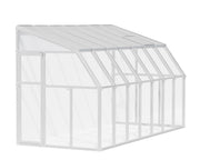 Image of Palram - Canopia | Sun Room Patio Enclosure 6' - White patio enclosure Palram - Canopia 6x14 