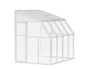 Image of Palram - Canopia | Sun Room Patio Enclosure 6' - White patio enclosure Palram - Canopia 6x8 