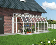 Image of Palram - Canopia | Sun Room Patio Enclosure 6' - White patio enclosure Palram - Canopia 