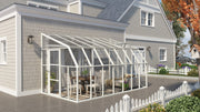 Image of Palram - Canopia | Sun Room Patio Enclosure 8' - White patio enclosure Palram - Canopia 