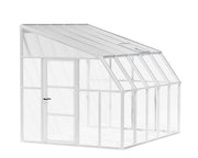 Image of Palram - Canopia | Sun Room Patio Enclosure 8' - White patio enclosure Palram - Canopia 8x10 
