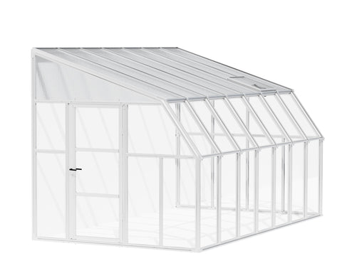 Image of Palram - Canopia | Sun Room Patio Enclosure 8' - White patio enclosure Palram - Canopia 8x14 
