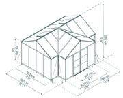 Image of Palram - Canopia | Triomphe Chalet 12' x 15' Greenhouse Greenhouses Palram - Canopia 