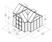 Image of Palram Chalet Orangerie 12' x 10' Greenhouse Greenhouses Palram 