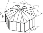 Image of Palram Garda 10.5 x 17 Garda DIY Kit Closed Gazebo - The Better Backyard