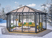 Image of Palram Garda 10.5 x 17 Garda DIY Kit Closed Gazebo - The Better Backyard