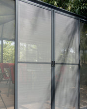 Image of Palram Ledro Gazebo 10 x 10 Gazebo Enclosure Gazebo Palram With Screen Doors 