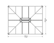Image of Palram Martinique 3600 10' x 12' Garden Gazebo Gazebo Palram 