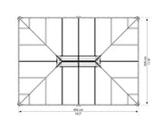 Image of Palram Martinique 5000 Garden 12x16 Gazebo with Polycarbonate Roof Gazebo Palram 