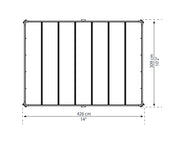 Image of Palram Milano 4300 10' x 14' Gazebo Gazebo Palram 