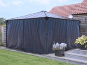 Image of Palram Palermo 4300 4 piece Curtain Set Gazebo Accessories Palram 