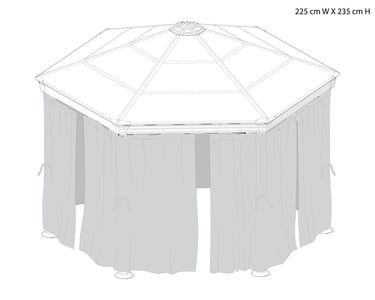 Palram Roma Gazebo Netting set Accessories Palram 