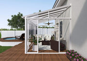 Image of Palram SanRemo 10x18 Patio Enclosure Kit White with PC Roof - The Better Backyard