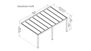 Image of Palram Stockholm Patio Cover Gazebo Palram 