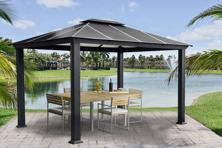 Paragon 10x12 Santa Monica Hard Top Gazebo - The Better Backyard