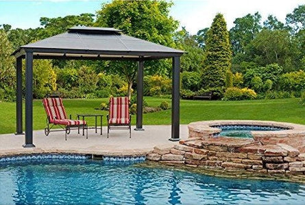 Paragon 10x12 Santa Monica Hard Top Gazebo - The Better Backyard