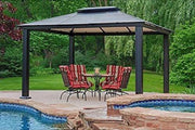Image of Paragon 11x13 Santa Monica Hard Top with Netting Gazebo - The Better Backyard