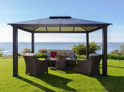 Image of Paragon 11x13 Santa Monica Hard Top with Netting Gazebo - The Better Backyard
