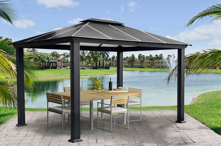 Paragon 12x12 Santa Monica Hard Top Gazebo Gazebo Paragon-Outdoor 