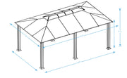 Image of Paragon 12x20 Santa Monica Hard Top Gazebo Gazebo Paragon-Outdoor 