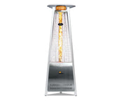 Image of Paragon Boost Flame Tower Heater, 72.5”, 42,000 BTU Patio Heater Paragon-Outdoor Silver 