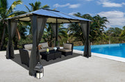 Image of Paragon Durham 10x13 10x12 Hard Top with Netting Gazebo - The Better Backyard