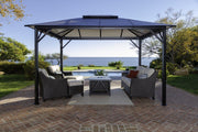 Image of Paragon Durham 10x13 10x12 Hard Top with Netting Gazebo - The Better Backyard