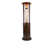 Image of Paragon Illume Round Flame Tower Heater with Remote Control, 82.5”, 32,000 BTU Patio Heater Paragon-Outdoor SaddleBrown 