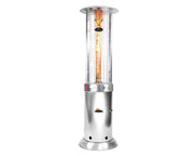 Image of Paragon Shine Round Flame Tower Heater, 82.5”, 32,000 BTU Patio Heater Paragon-Outdoor Silver 
