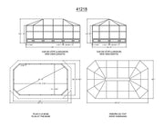 Image of Penguin™ Sunroom Kit Gray/Tan with Polycarbonate Roof 12' x 18' Solarium Gazebo Penguin 