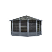 Image of Penguin™ Sunroom Kit Gray/Tan with Polycarbonate Roof - The Better Backyard