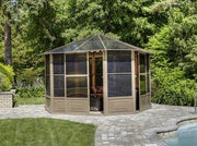 Image of Penguin™ Sunroom Kit Gray/Tan with Polycarbonate Roof - The Better Backyard