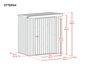 Image of Scotts 6x4 Garden Storage Shed, Green Shed Scotts 