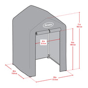 Image of Scotts Garden Shed 4 x 4 x 6 Green Peak Shed Scotts 