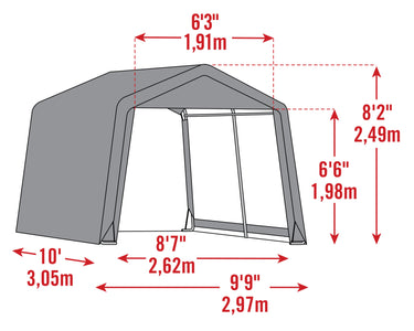 Scotts Storage Shed 10 X 10 X 8 Green Peak Shed Scotts 