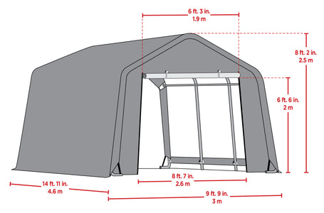 Scotts Storage Shed 10 X 15 X 8 Green Peak Shed Scotts 