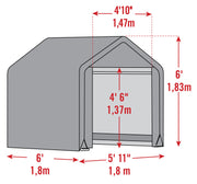 Image of Scotts Storage Shed 6 X 6 X 6 Green Peak Shed Scotts 