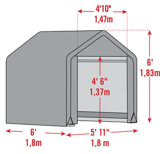 Scotts Storage Shed 6 X 6 X 6 Green Peak Shed Scotts 