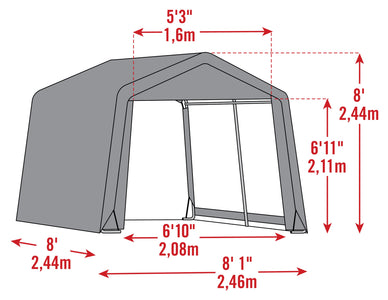 Scotts Storage Shed 8 X 8 X 8 Green Peak Shed Scotts 