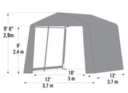Image of Shed-in-a-Box XT 12x12x9.5 Peak Gray Storage Product ShelterLogic 